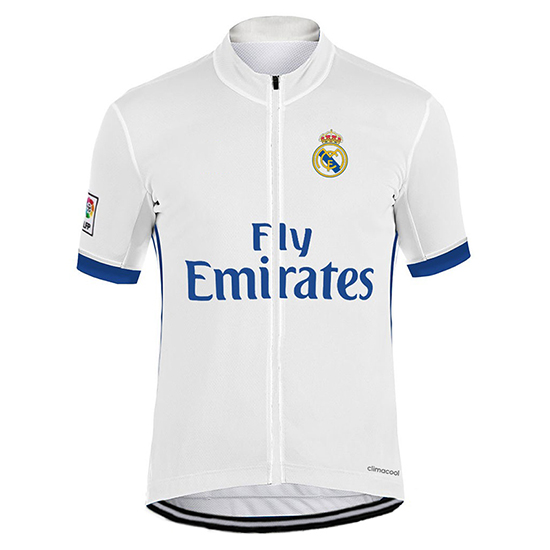 Abbigliamento Real Madrid 2017 Manica Corta e Pantaloncino Con Bretelle bianco - Clicca l'immagine per chiudere